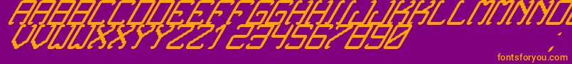 NoxtreyAufTfbExtraCursive Font – Orange Fonts on Purple Background