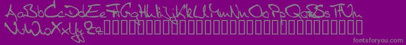 SisterR Font – Gray Fonts on Purple Background