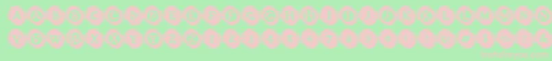 ElevatorButtons Font – Pink Fonts on Green Background