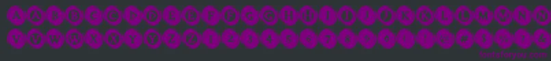 ElevatorButtons Font – Purple Fonts on Black Background