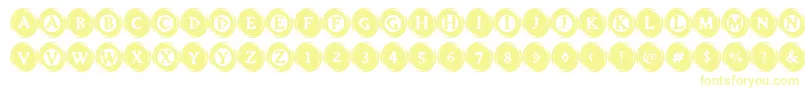 More about ElevatorButtons Font ElevatorButtons Font – Yellow Fonts on White Background