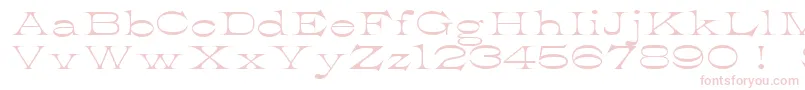 K22AthenianWide Font – Pink Fonts on White Background