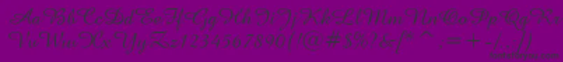 Amazonen Font – Black Fonts on Purple Background