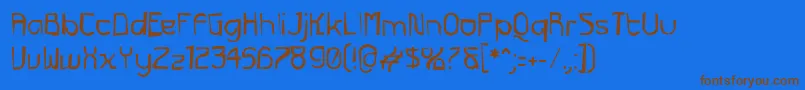 Подробнее о шрифте Futurexg Шрифт Futurexg – коричневые шрифты на синем фоне