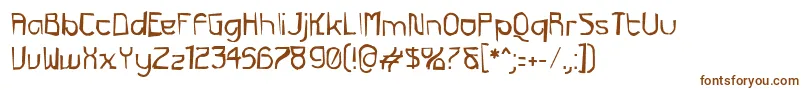 Futurexg Font – Brown Fonts on White Background