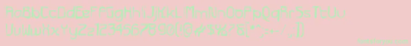 More about Futurexg Font Futurexg Font – Green Fonts on Pink Background