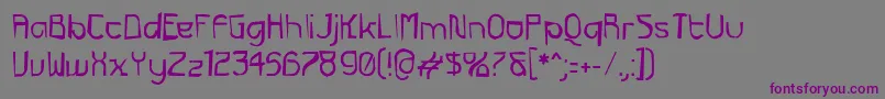 Futurexg Font – Purple Fonts on Gray Background