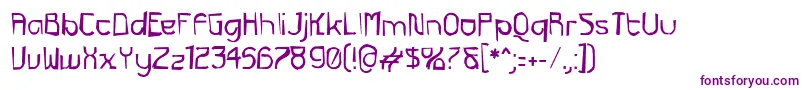 Futurexg Font – Purple Fonts on White Background