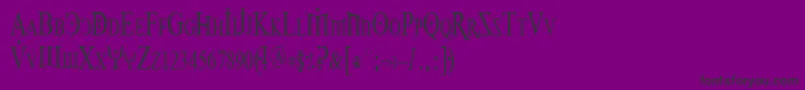 FireOfYsgardCondensed Font – Black Fonts on Purple Background