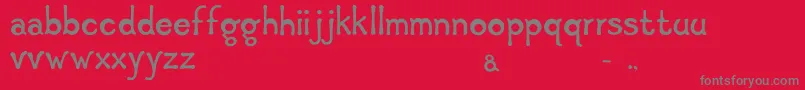 GirafSolid Font – Gray Fonts on Red Background