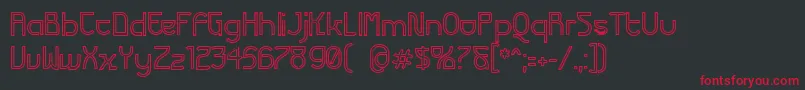 Futuvah Font – Red Fonts on Black Background