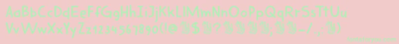 DkHarimauDua Font – Green Fonts on Pink Background