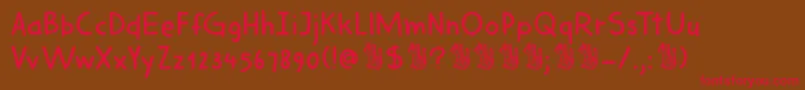 DkHarimauDua Font – Red Fonts on Brown Background