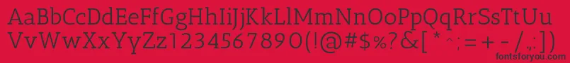 AnticslabRegular Font – Black Fonts on Red Background