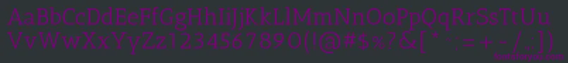 AnticslabRegular Font – Purple Fonts on Black Background