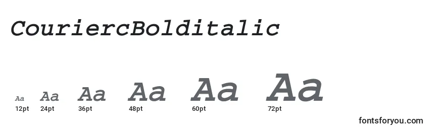 CouriercBolditalic Font Sizes