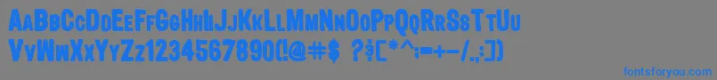 SmBournismBold Font – Blue Fonts on Gray Background
