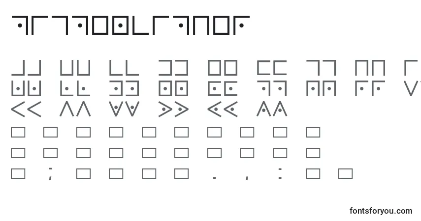 Fuente Pigpencipher - alfabeto, números, caracteres especiales