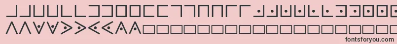 Pigpencipher Font – Black Fonts on Pink Background