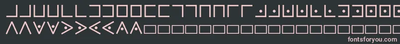 Pigpencipher Font – Pink Fonts on Black Background