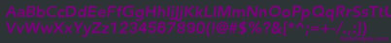 FredericBoldItalic Font – Purple Fonts on Black Background