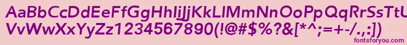 FredericBoldItalic Font – Purple Fonts on Pink Background
