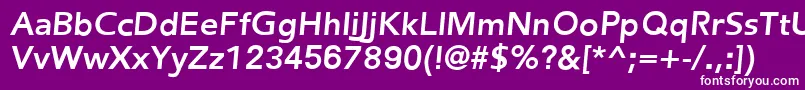 FredericBoldItalic Font – White Fonts on Purple Background