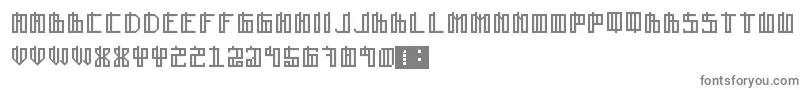 フォントLain – 白い背景に灰色の文字