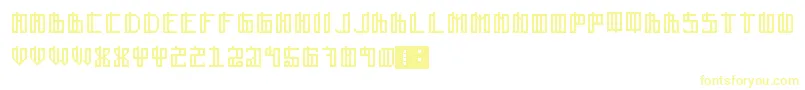 Шрифт Lain – жёлтые шрифты