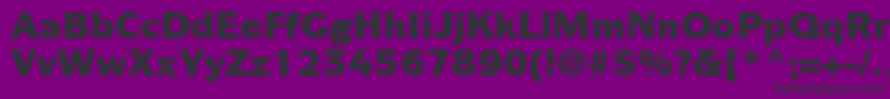 ItcSymbolLtBlack-Schriftart – Schwarze Schriften auf violettem Hintergrund