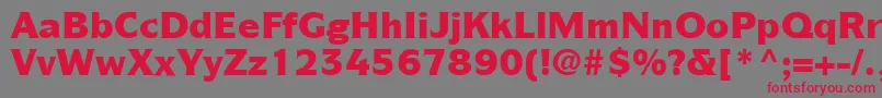 ItcSymbolLtBlack Font – Red Fonts on Gray Background