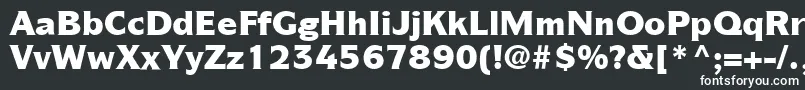 Шрифт ItcSymbolLtBlack – белые шрифты на чёрном фоне