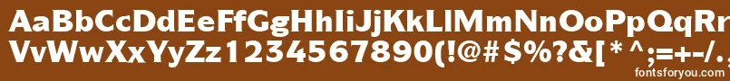 ItcSymbolLtBlack Font – White Fonts on Brown Background