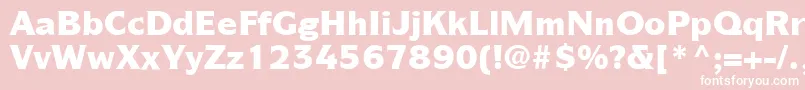 ItcSymbolLtBlack Font – White Fonts on Pink Background
