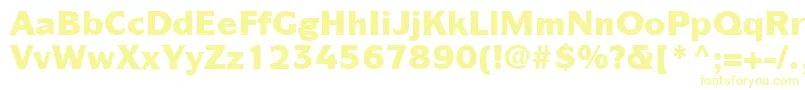 ItcSymbolLtBlack Font – Yellow Fonts on White Background