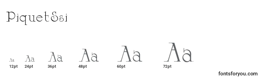 sizes of piquetssi font, piquetssi sizes