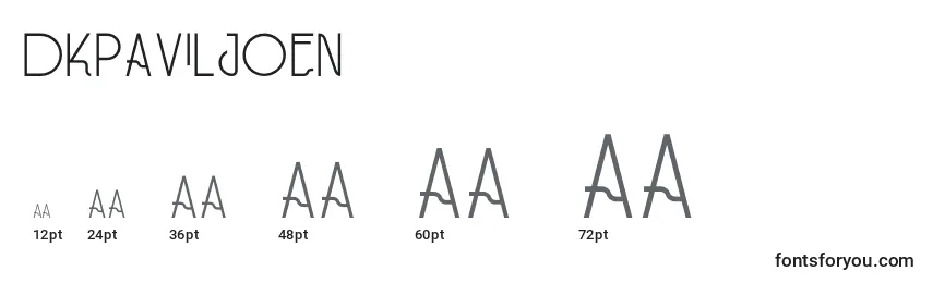sizes of dkpaviljoen font, dkpaviljoen sizes
