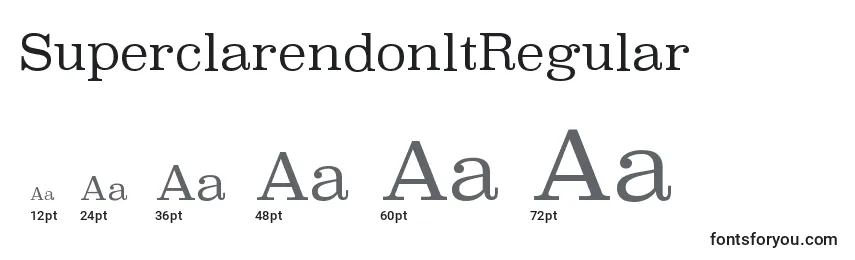 sizes of superclarendonltregular font, superclarendonltregular sizes