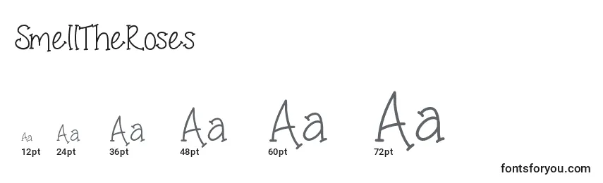 sizes of smelltheroses font, smelltheroses sizes