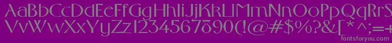 Gabrielextended Font – Gray Fonts on Purple Background