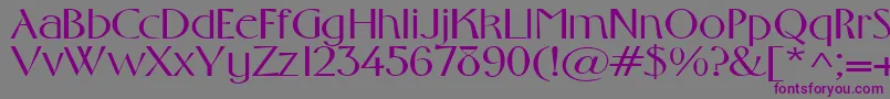 Gabrielextended Font – Purple Fonts on Gray Background