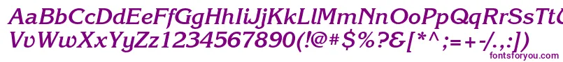 KorinnatttBolditalic Font – Purple Fonts on White Background