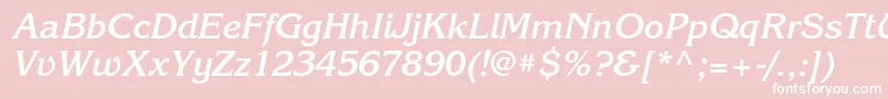 fuente KorinnatttBolditalic – Fuentes Blancas Sobre Fondo Rosa