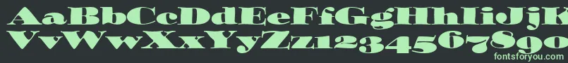 OzwaldOsItcTt Font – Green Fonts on Black Background