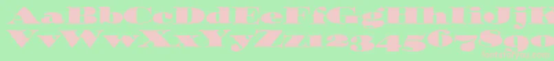 OzwaldOsItcTt Font – Pink Fonts on Green Background