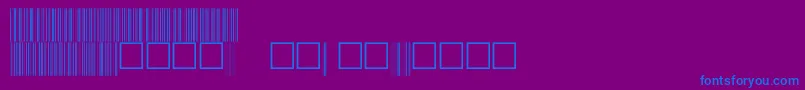 Więcej informacji o czcionce C39p48dhtt Czcionka C39p48dhtt – niebieskie czcionki na fioletowym tle