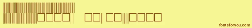 C39p48dhtt-Schriftart – Braune Schriften auf gelbem Hintergrund