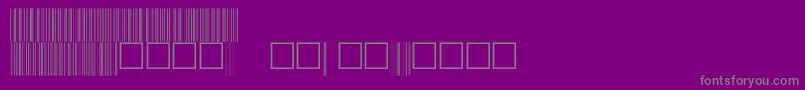 フォントC39p48dhtt – 紫の背景に灰色の文字
