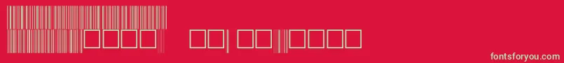 C39p48dhtt Font – Green Fonts on Red Background