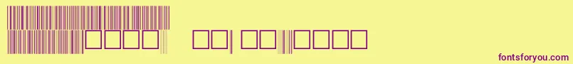 C39p48dhtt Font – Purple Fonts on Yellow Background